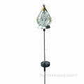 Color Changing Solar LED Christmas Angel Garden Stake Light, Made of Metal, Easily insert-able Stand